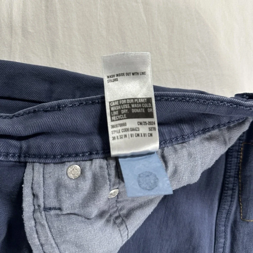 Levis 512 Jeans Men's 36x32 Light Blue Slim Taper Denim‎ Stretch